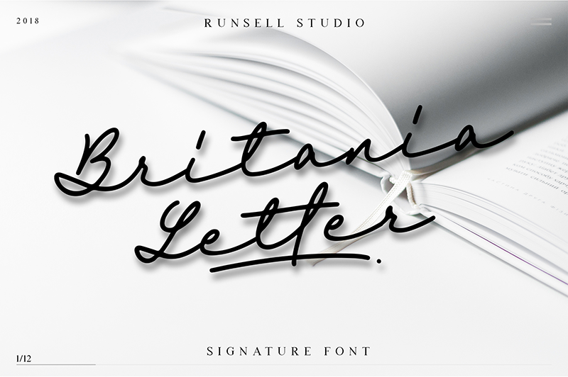Britania Letter Font