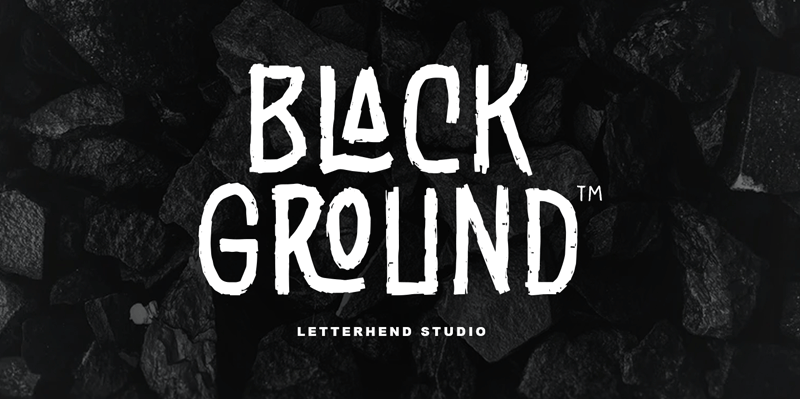 Black Grounds Font