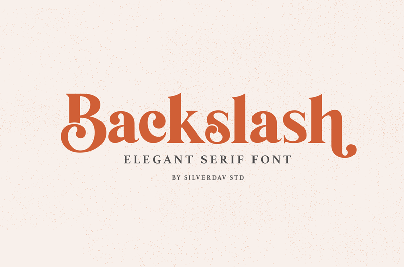 Backslash Font