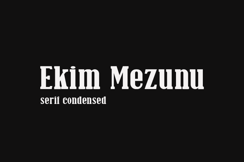 Ekim Mezunu Font