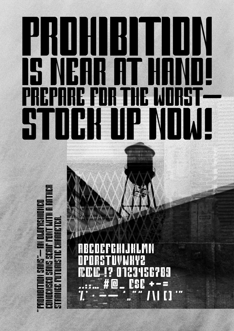 Prohibition Sans Font