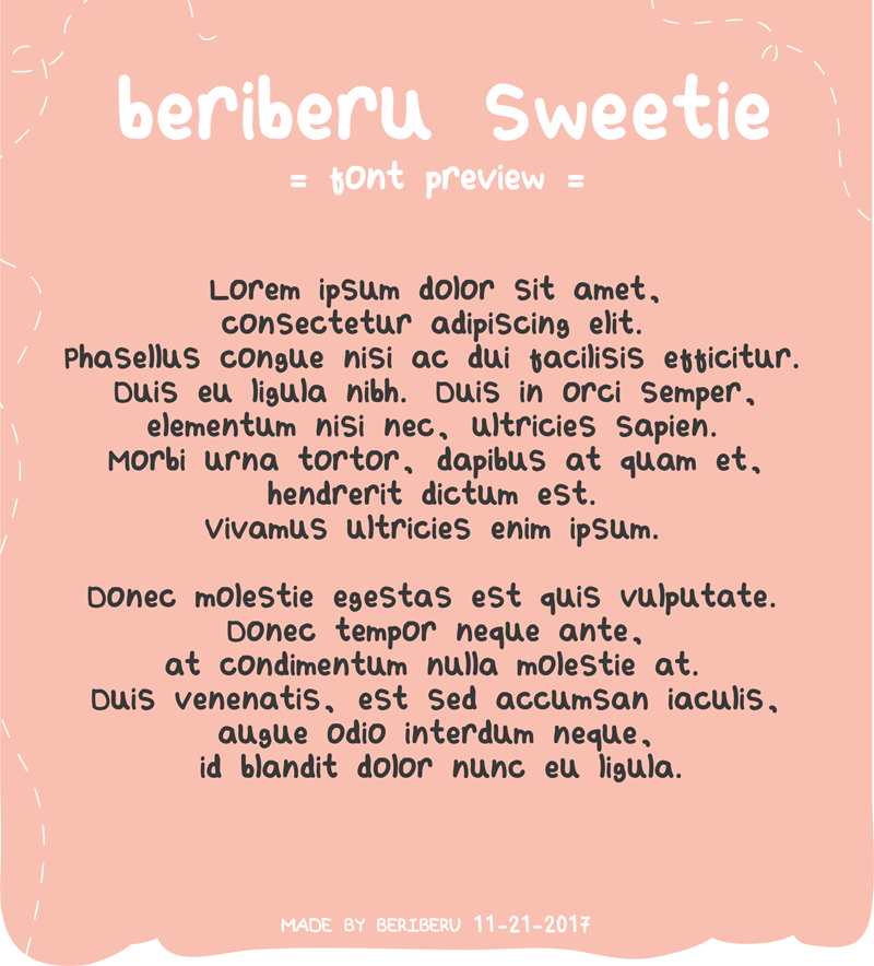 Beriberu Sweetie Font