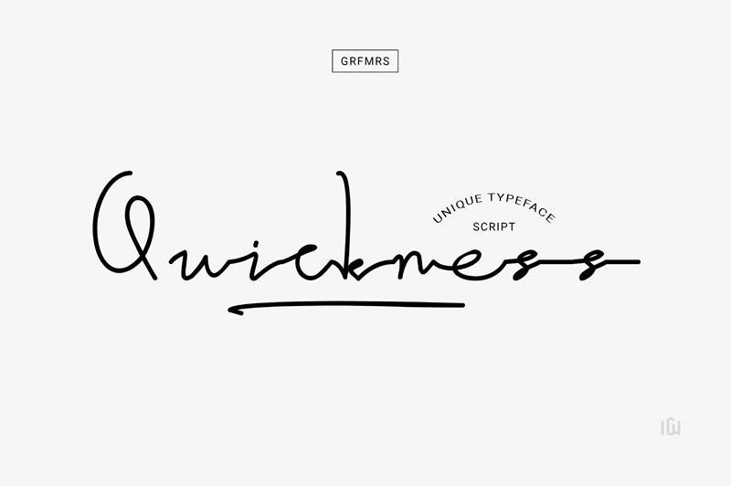 Quickness Script Font