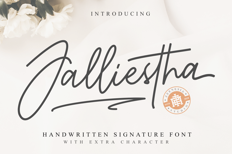 Jalliestha Signature Font