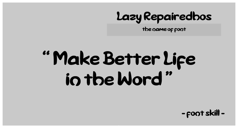 Lazy Repairedhos Font
