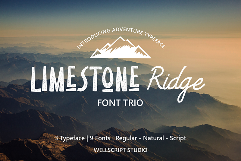 Limestone Ridge Script Press Font