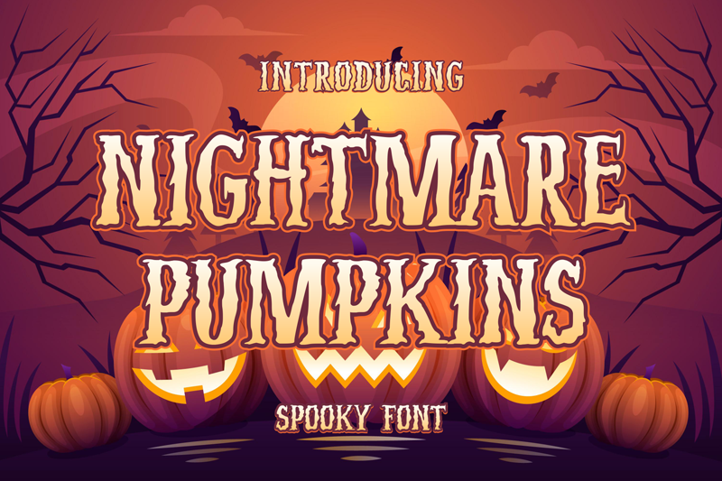 Nightmare Pumpkins Font