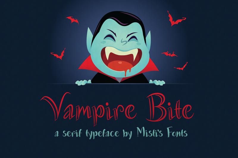 Vampire Bite Font
