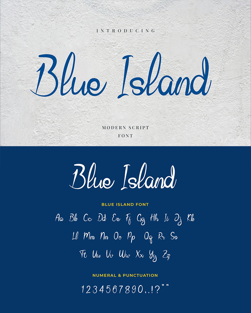 Blue Island Font