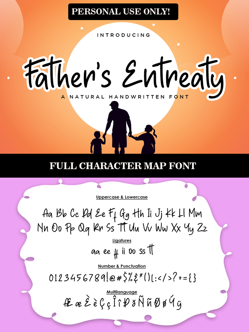 Father's Entreaty Font