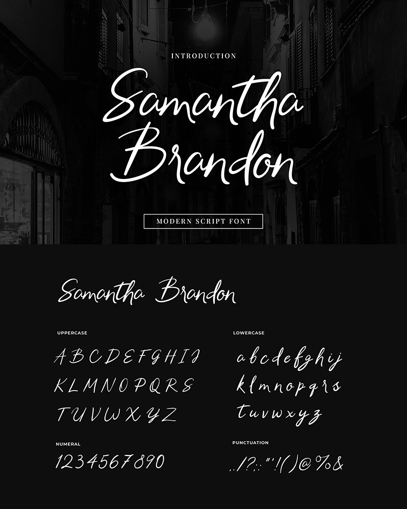 Samantha Brandon Font