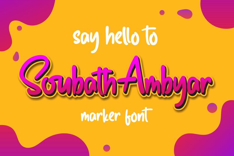 Soubath Ambyar Font