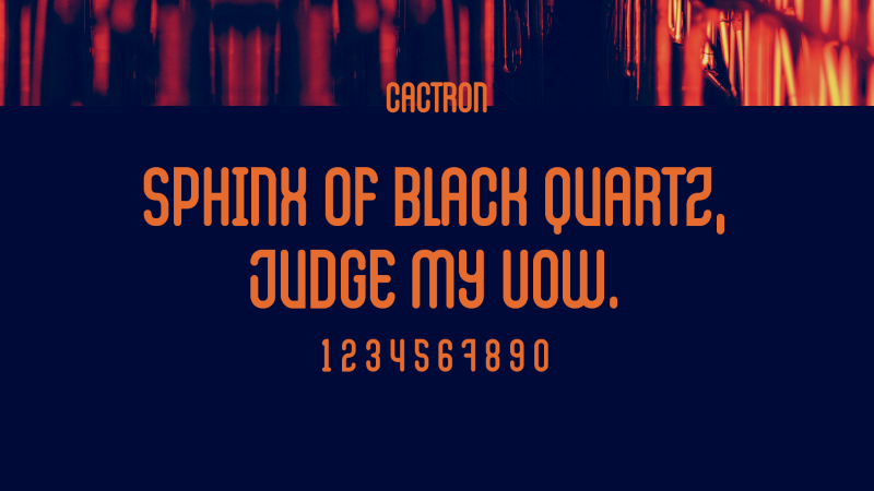 Cactron Font