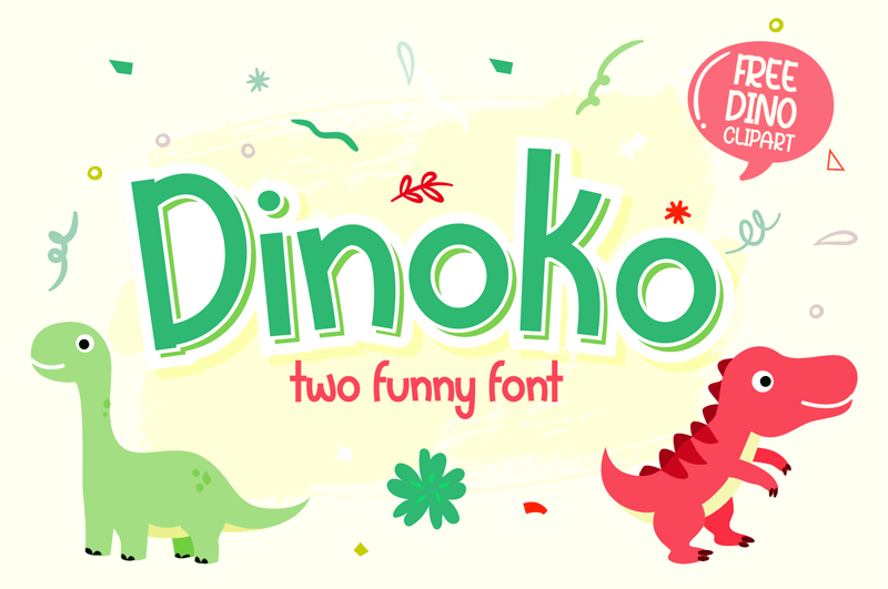 Dinoko Layered Font