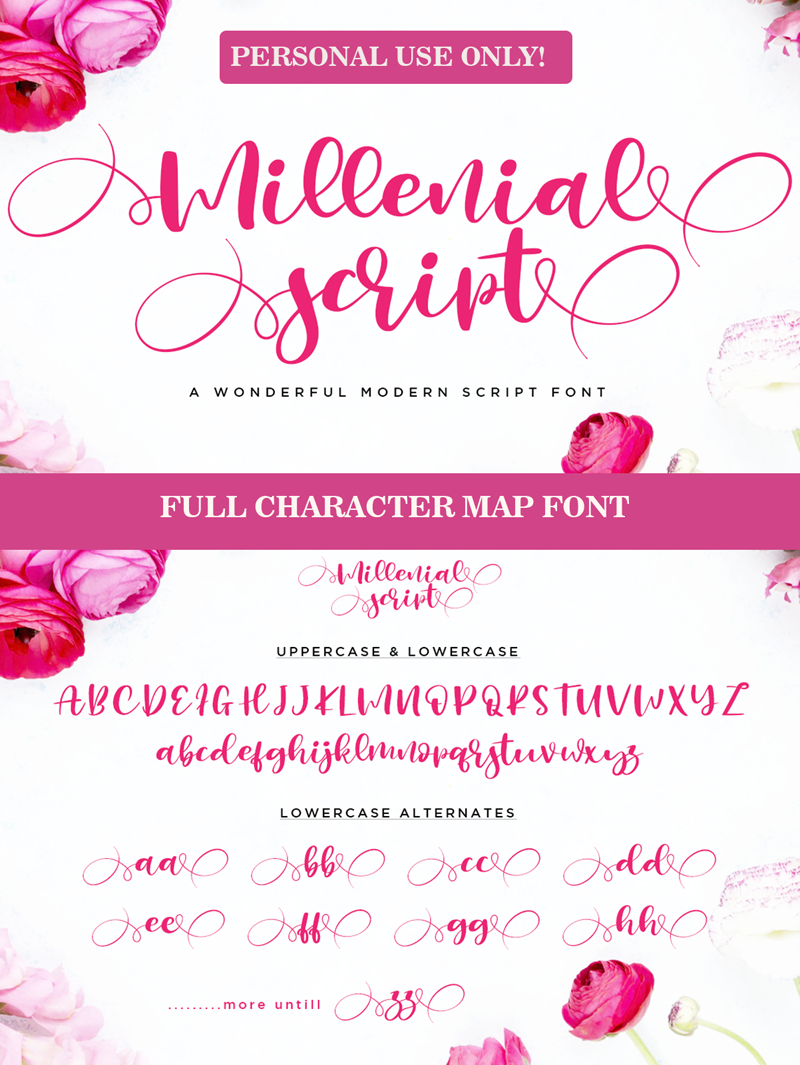 Millenial Script Font