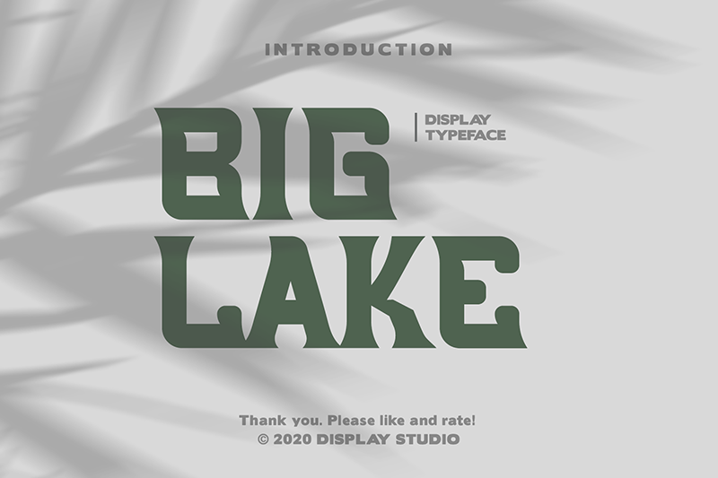 Big Lake Font