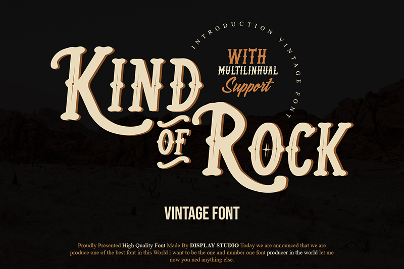 Kind Of Rock Font