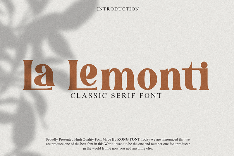 La Lemonti Font