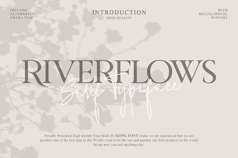 Riverflows Font