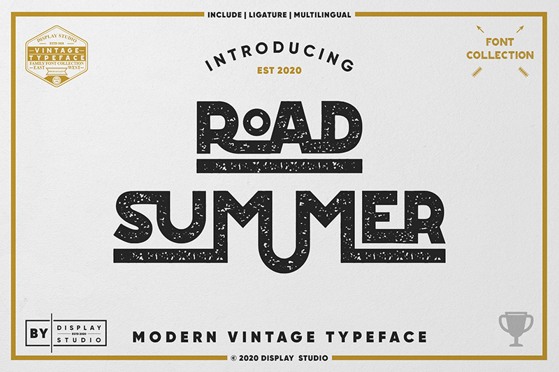 Road Summer Font