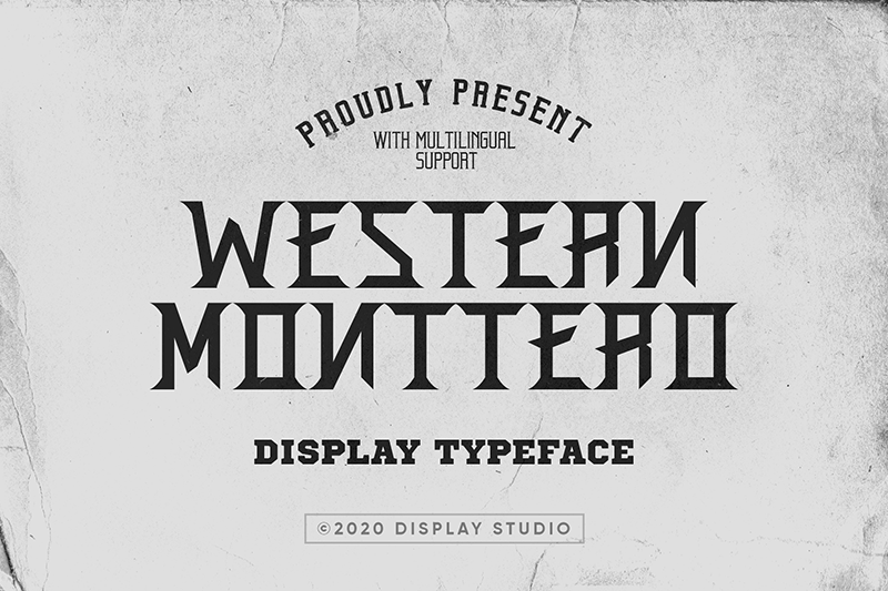 Western Monttero Font