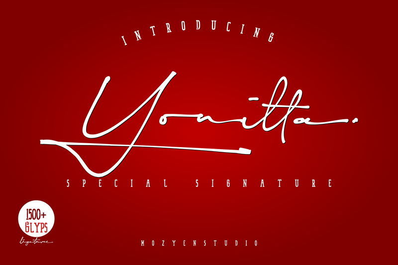 Yonitta Signature Font