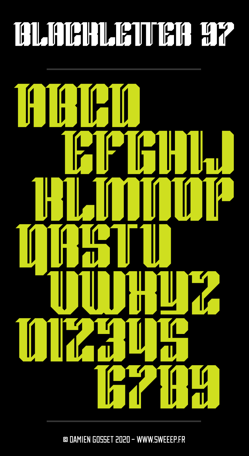 Blackletter 97 Font