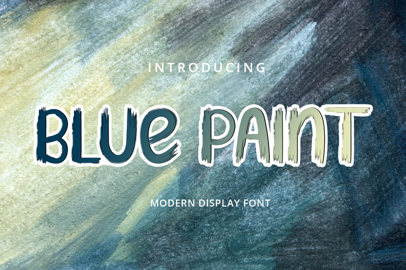 Blue Paint Font
