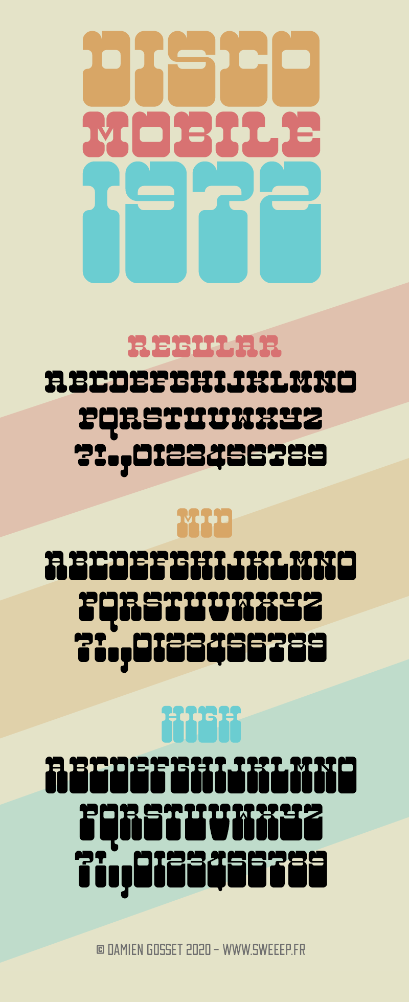 Discomobile 1972 Font
