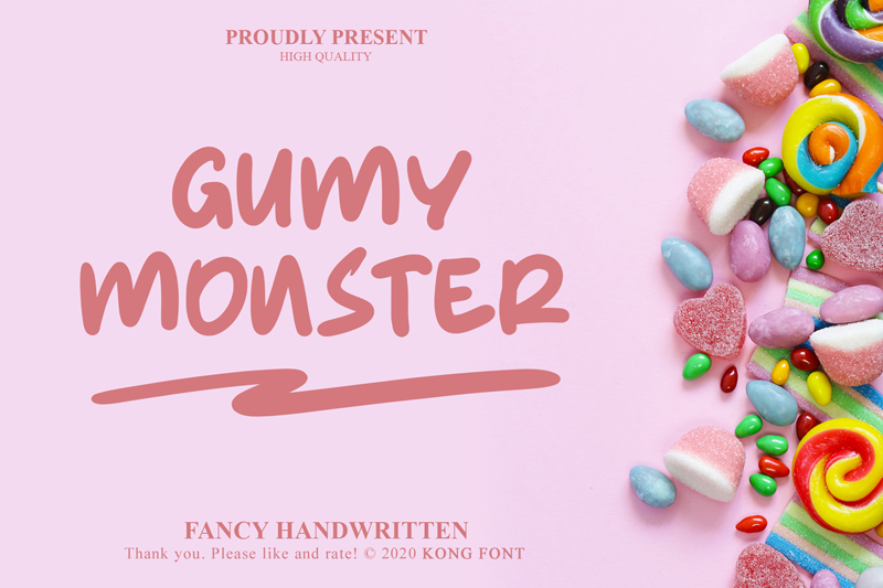 Gumy Monster Font