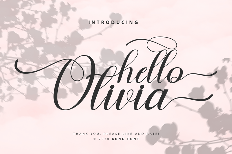 Hello Olivia Font