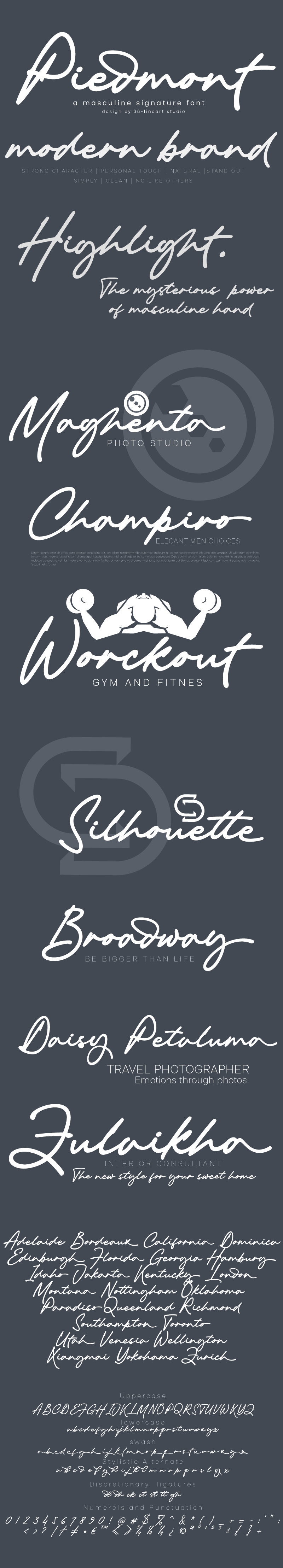 Piedmont Font
