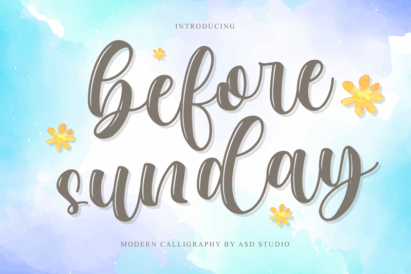 Before Sunday Font