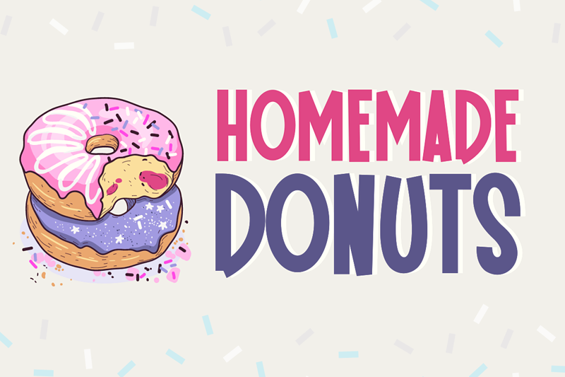 Homemade Donuts Font