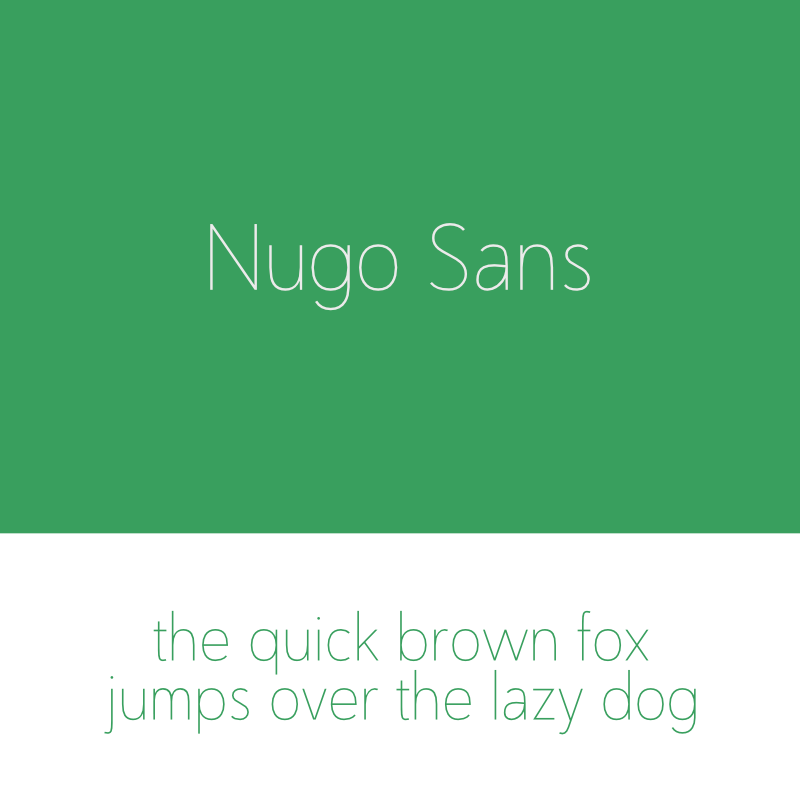 Nugo Sans Font