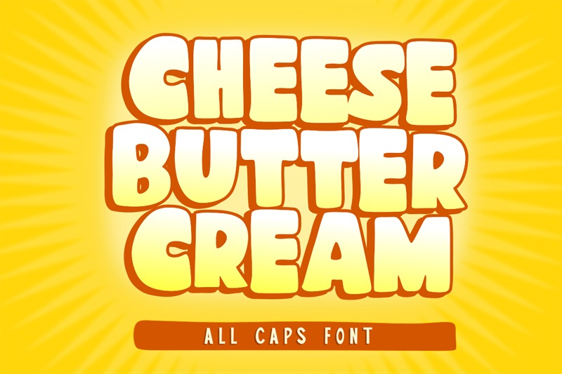Cheese Butter Cream Font
