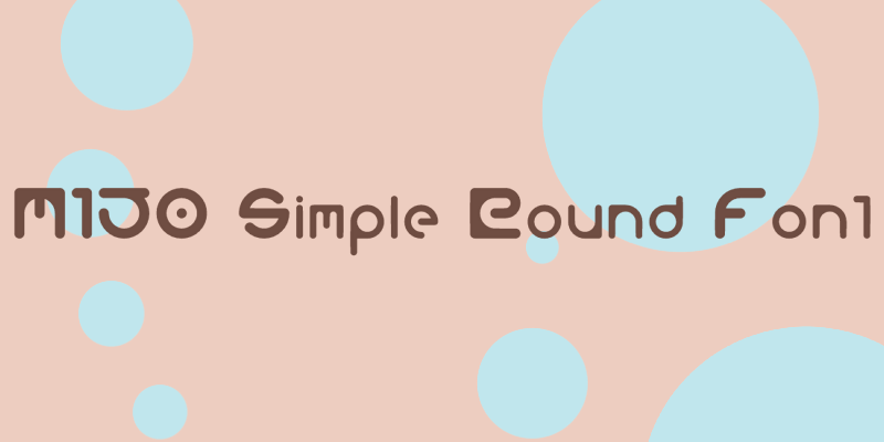 M150 Simple Round Font Font
