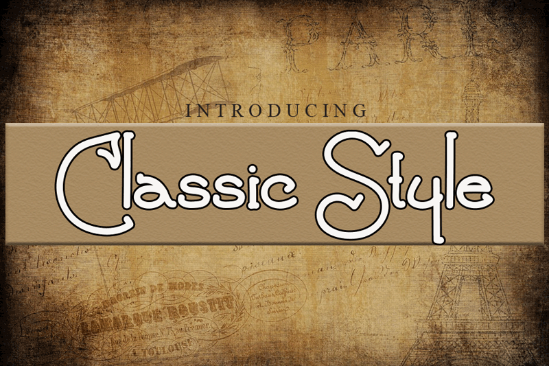 Classic Style Font