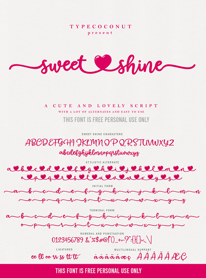 Sweet Shine Font