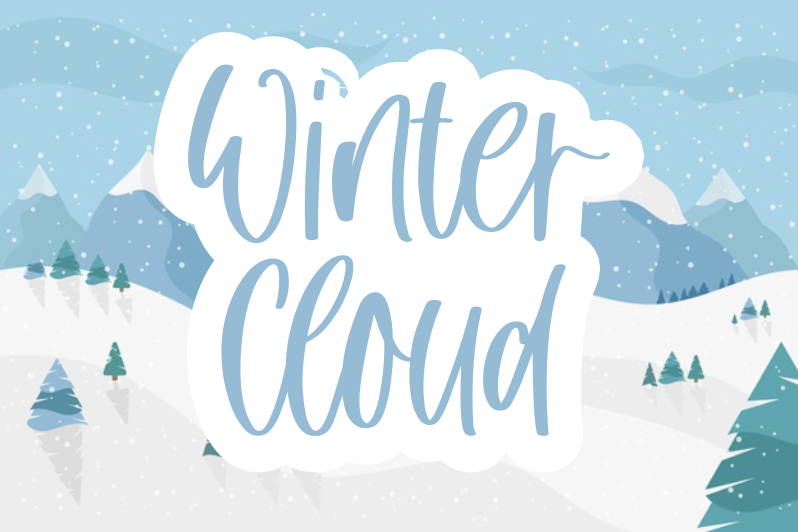 Winter Cloud Font