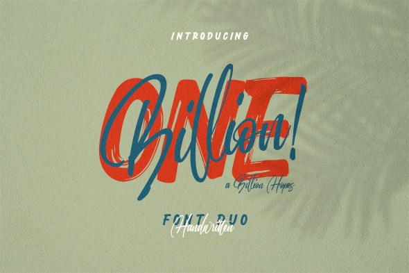 One billion Font