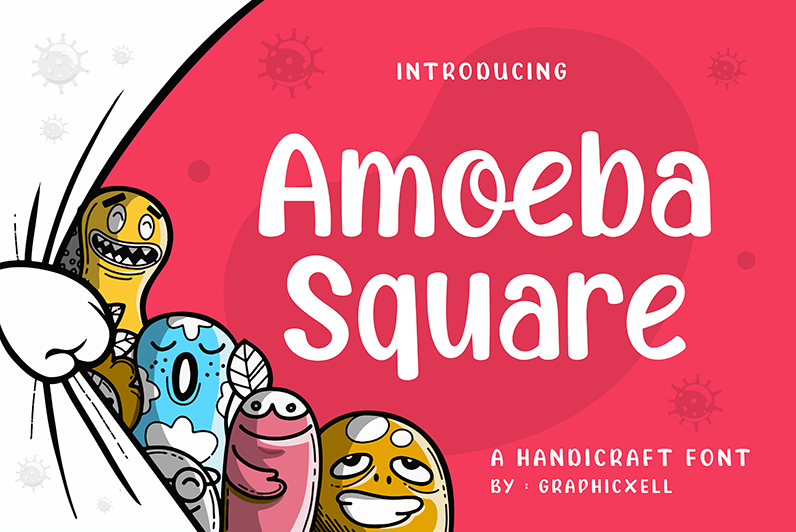 Amoeba Square Font