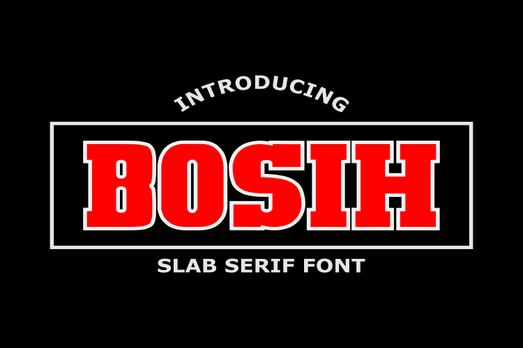 Bosih Font
