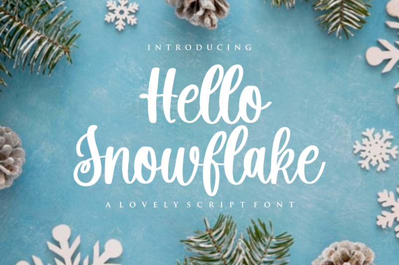 Hello Snowflake Font