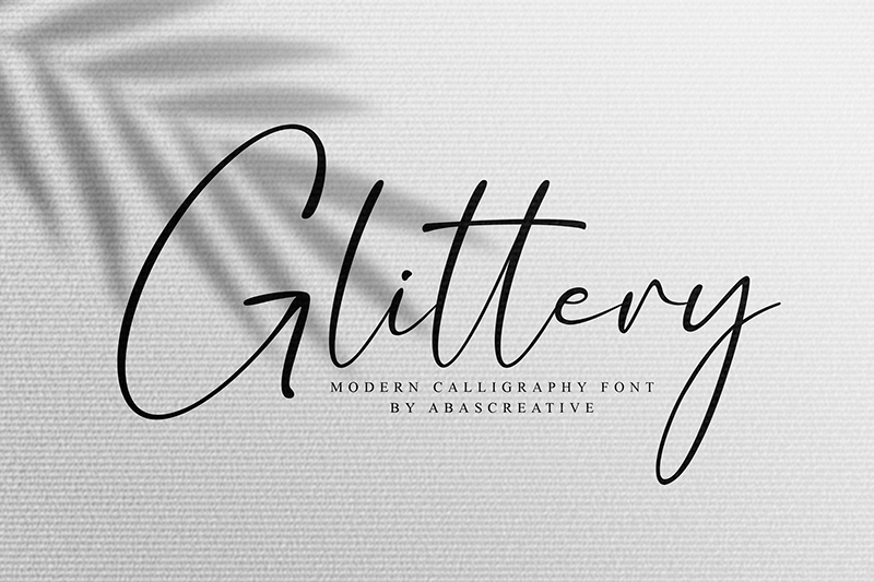 Glittery Font