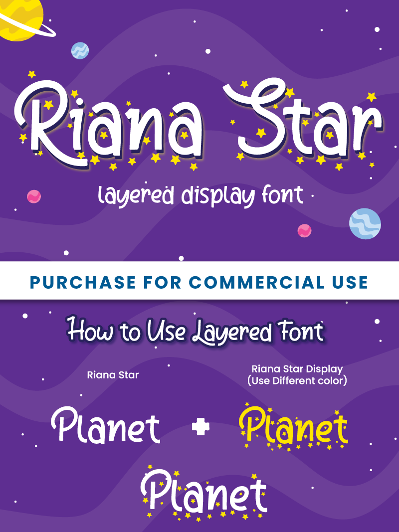 Riana Star Font