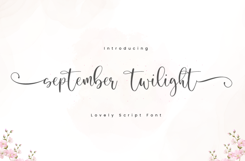 September Twilight Font