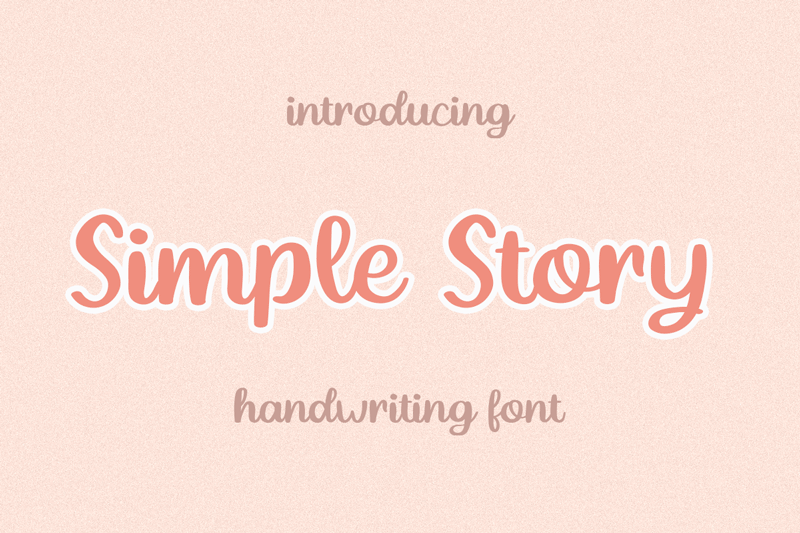 Simple Story Font