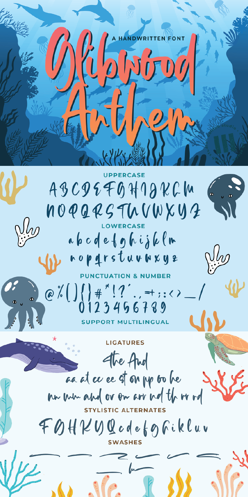 Glibwood Anthem Font