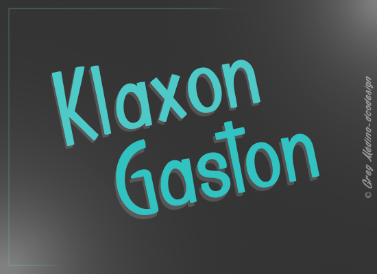 Klaxon Gaston Font